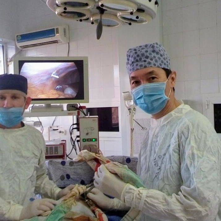Ішек жарасын лапароскопиялық әдіспен тігу  операциясы жасалды